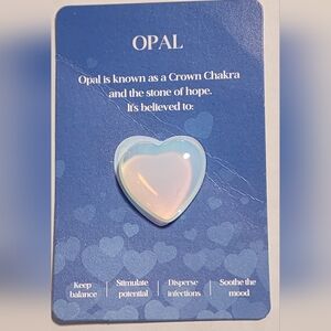 Opal Heart Chakra Stone Decor